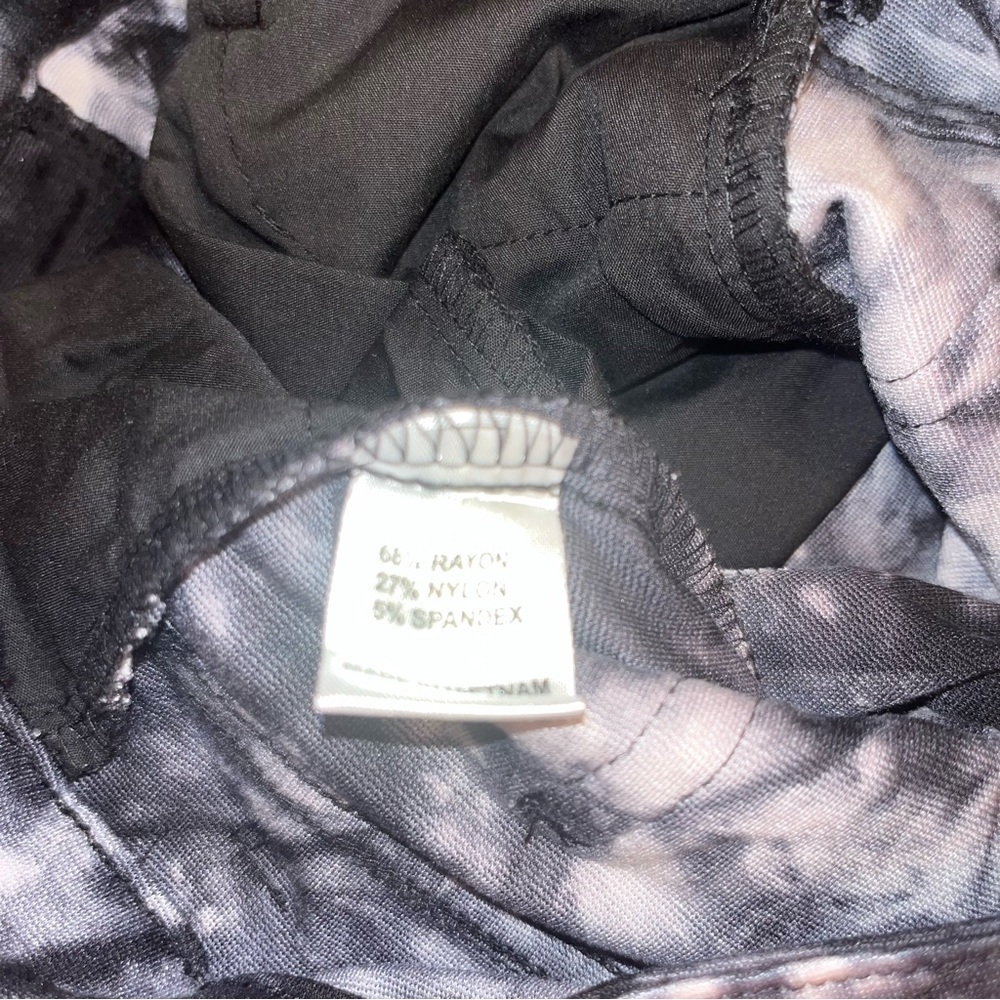 Labijou ruffles ruched pants black and white, size small - Picture 3 of 6
